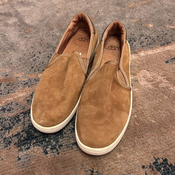 UGG Tan Slip-On Shoes - Picture 1 of 8